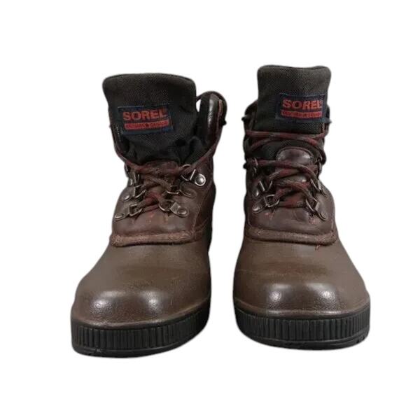 Sorel Shoes Womens 7 Boot Winter Snow Vintage Kaufman Leather Lace Up Lined Warm - Picture 2 of 15